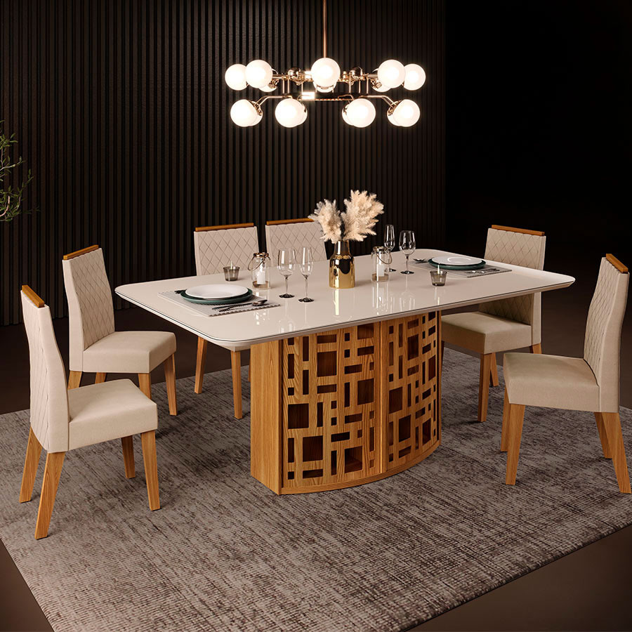 Mesa Comedor Sevilla Y Sillas Comedor Petunia – Muebles Juventud