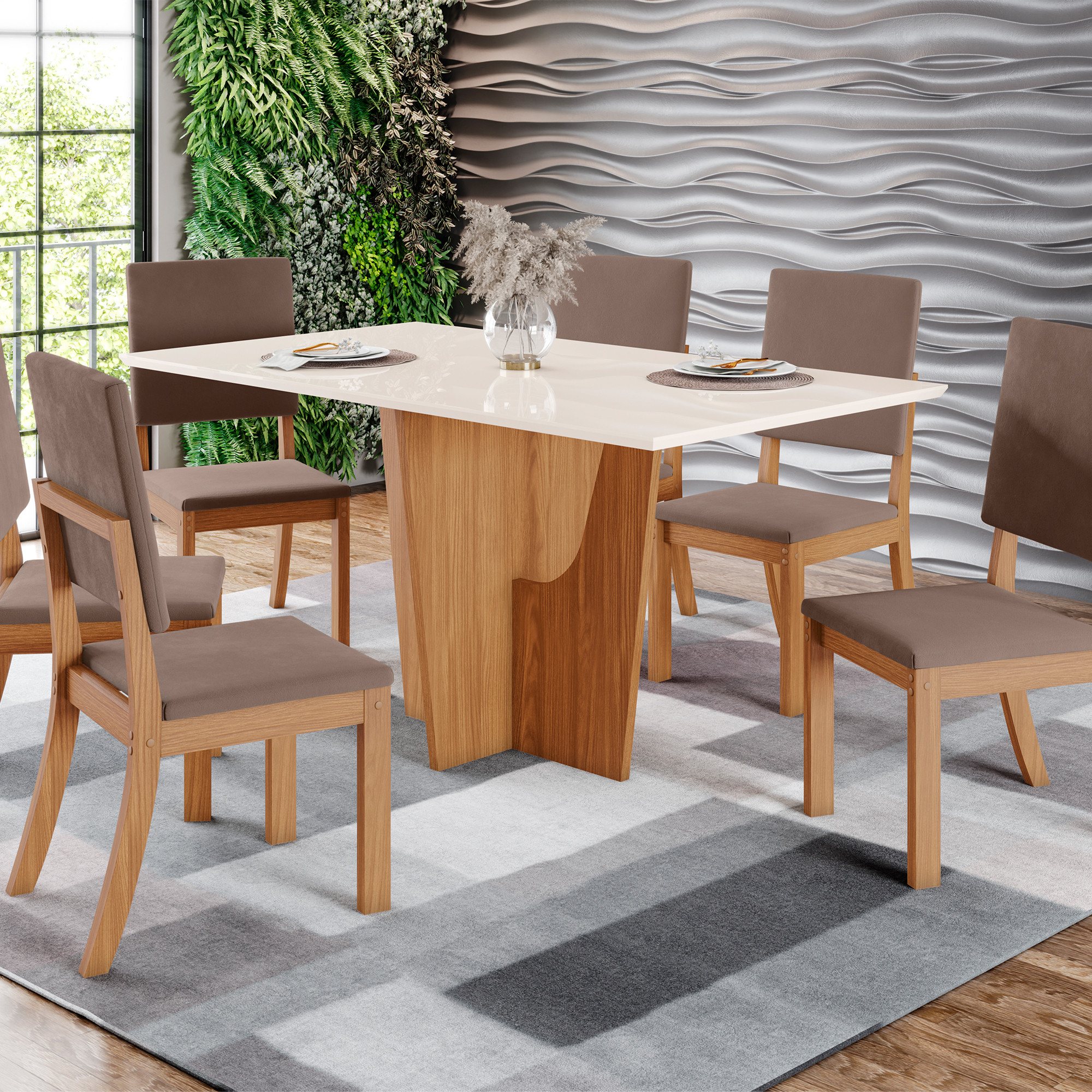 Mesa Comedor Sevilla Y Sillas Comedor Alamo – Muebles Juventud